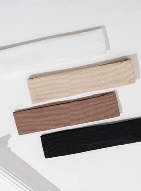 4Pcs Simple Fashion Women Solid Color Elastic HairBands