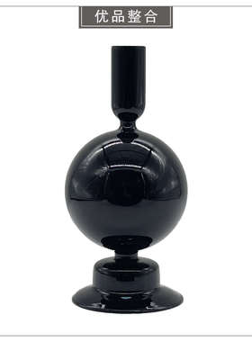 样板间简约软装饰品书桌挂画仿真花玻璃树脂创意家居摆件ZH3039