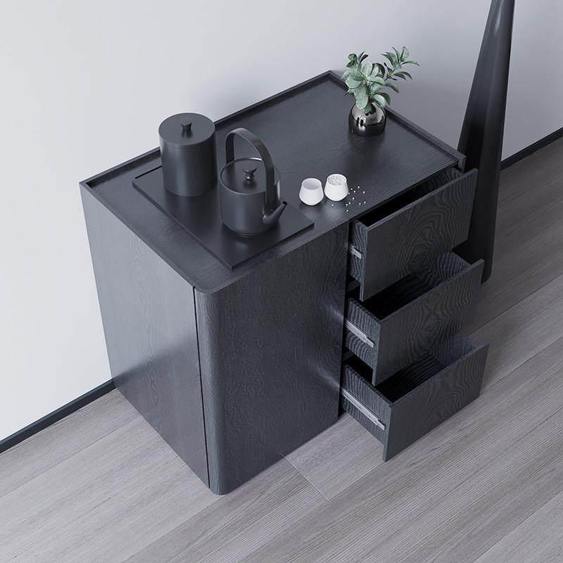 侘寂风白蜡木茶水柜烧水壶一体茶桌侧边实木烧水台办公室客厅靠墙,淘宝优惠券,粉丝福利购,淘宝优惠卷