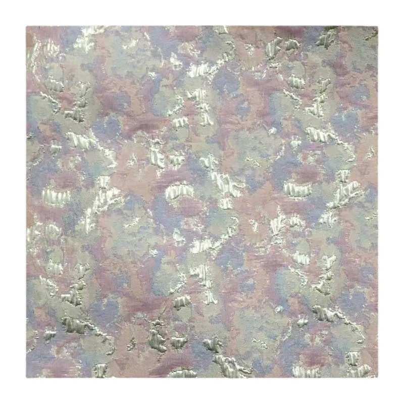 浮雕金银丝提花布立体廓形 粉紫油画风 色织锦提花服装箱包布面料,淘宝优惠券,粉丝福利购,淘宝优惠卷