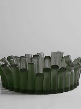 简约现代创意透明果盘家居酒店样板间客厅茶几餐厅桌面收纳摆件