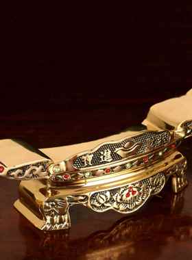 铜杯关公供酒杯供财神爷水杯茶杯招财祖先土地供水杯家用佛具用品