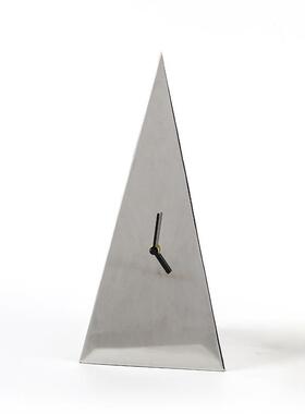 抽DEF时象艺术三角形书座钟摆件板样房售楼处房卧室桌面钟时尚装