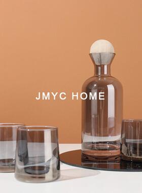 轻奢简约客厅茶几红酒杯酒瓶套装餐厅吧台桌面样板间摆件软装饰品