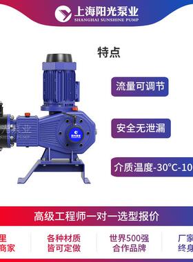 DY-ZR型液压隔膜式计量泵 隔膜计量泵厂家加计量泵 定金