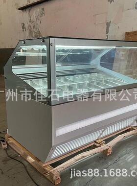 厂家供应110V16盘雪糕柜风冷gelatodisplays冰激凌展示柜