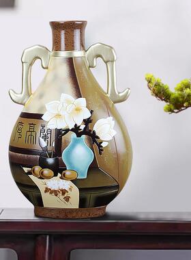 新中式家居客厅装饰品摆件电视柜博古架玄关工艺礼品摆饰陶瓷家乔