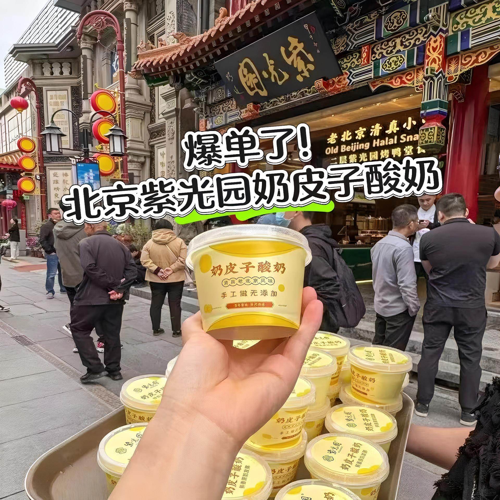 新鲜老北京紫光园奶皮子酸奶 网红特产食品老式原味茉莉抹茶酸奶,淘宝优惠券,粉丝福利购,淘宝优惠卷
