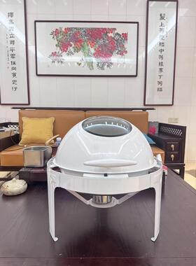 不锈钢液压翻盖家用电加热保温炉酒店长方形保温自助餐炉厂家