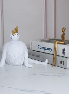 现小代简约家居物树脂人雕塑意创样板房间软装人摆件装1饰品轻奢