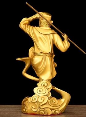 孙悟空摆件纯黄铜齐天大圣斗战胜佛家居饰品摆件美猴王铜猴子摆件