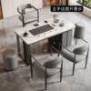 Balcony small tea table household modern living room tea set tea table complete set of slate tea table integrated small apartment tea table