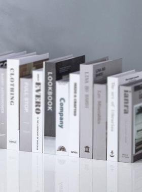 简约现代北欧风格假书仿真书装饰品道具摆设模型创意客厅书柜摆件