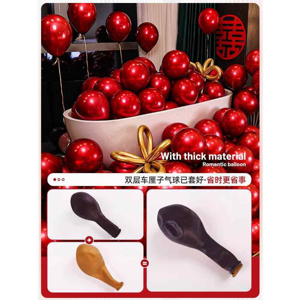气球结婚布置婚房婚礼订婚婚庆场景布置婚庆装饰红色喜字用品大全,淘宝优惠券,粉丝福利购,淘宝优惠卷