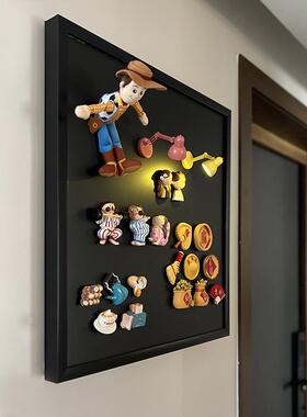 配电箱免黑板装饰画新款展示电表箱板遮丑磁吸打孔遮挡冰箱贴