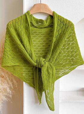 Elegant Women'S Plain Triangle Shawl, Soft Comfortable