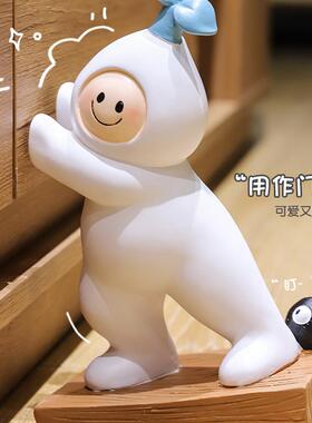 创意卡通门挡阻门器顶门塞入户门防撞免打孔门后可爱档门器神器
