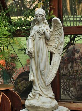 欧式覆古花盆罗马柱摆件底座花架雕塑彷古庭院柱子法式彷石膏花园