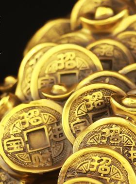 高档铜摇钱树摆件财树招财财树家客厅办公发室装居饰店铺开业礼品