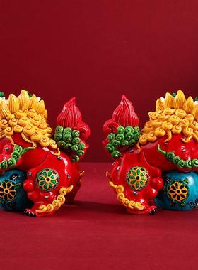 小龙吉祥物创意摆件故宫文创北京旅游纪念工艺礼品家居室装饰摆饰
