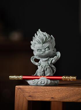 国潮哪咤魔童摆件工艺品模型礼物创意你过来呀家居客厅桌面装饰品