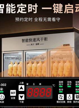 风干柜晾鸭柜商用烧鹅烧腊烧鸭乳鸽风干机智能保鲜晾胚柜
