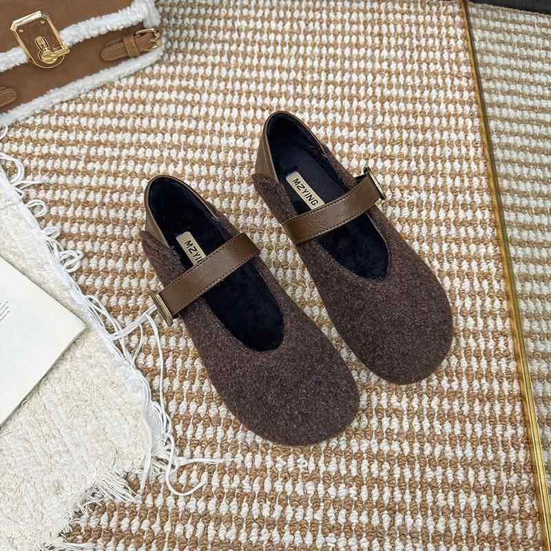 春季玛丽珍鞋毛毛单鞋女2026新款韩版软底浅口内增高豆豆鞋0120e,淘宝优惠券,粉丝福利购,淘宝优惠卷