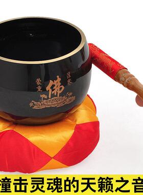 莲花罄佛具罄钵佛音碗摆件引罄修行钵法器供奉用品工艺