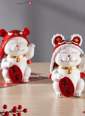 【特价】暴富招财猫礼盒装摆件家居桌面客厅招财进宝新年礼物商务