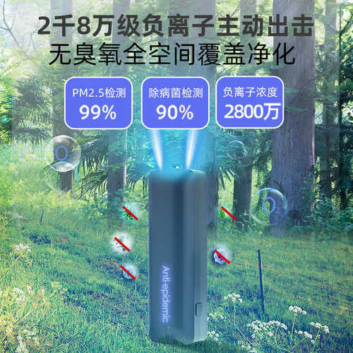可携式负离子空气净化器迷你挂颈 pm2.5空气质量监测检测仪除烟尘 - 图2
