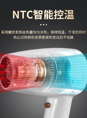 壁挂式吹风机酒店宾馆专用大风力速干 干电吹风家用静音蓝光护发