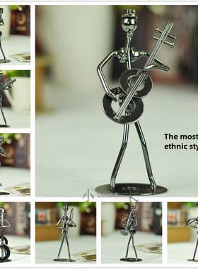 金属音乐铁人饰品小帅乐队铁艺创意手工艺品家居装饰房间陈设