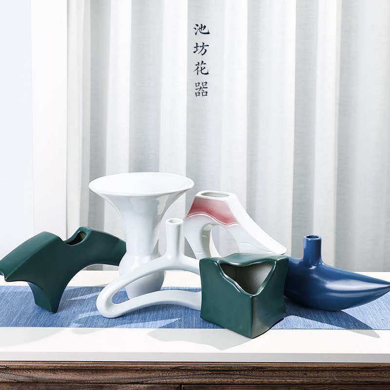 剑山日式池坊花瓶标准生花立花插花花器禅意草月流异形插花器皿,淘宝优惠券,粉丝福利购,淘宝优惠卷