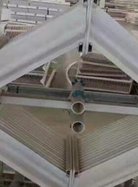 玻璃钢屋脊除雾器喷淋塔PP屋顶式水雾净化塔C型效净化