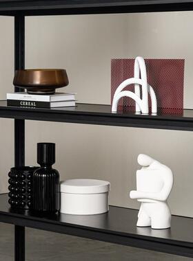 现代北欧样板间家居艺术摆件客厅书房壁柜餐边柜软装高级感装饰品