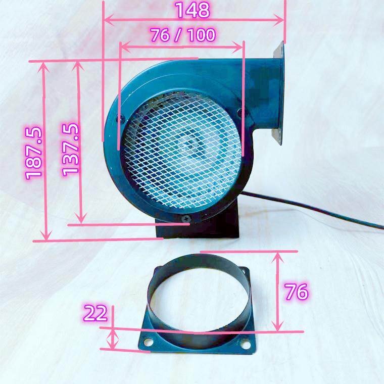 Y1C00 high temperature baking exhaust smokeless fan intelligent equipment Jipuyun (machine suction variable speed exhaust fan without