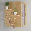 Blocking-free decorative painting decoration meter box punching block strong and weak electricity hole solid wood shelf cover weak electricity and strong