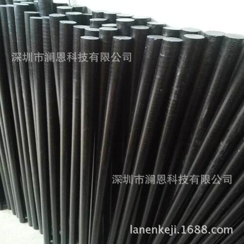 耐磨黑色加纤尼龙棒，PA6630GF棒材 - 图3