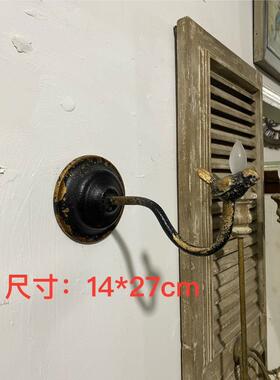 美式复古风化做旧铁艺铸铁小鸟挂钩户外园艺墙壁风灯马灯展示挂钩