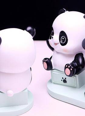 可爱熊猫创意笔筒办公室桌面收纳盒装饰摆件 学生礼品文具店