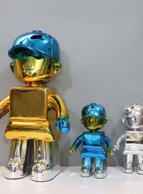 中式卡通0014人样板房办偶公室卧室客厅书视房餐厅电柜软装饰品新