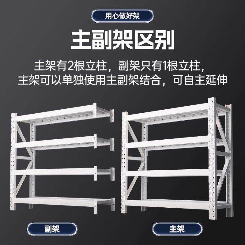 仓储货架置物架可调节货架超市驿站收纳架子加厚款蝴蝶扣设计货架,淘宝优惠券,粉丝福利购,淘宝优惠卷