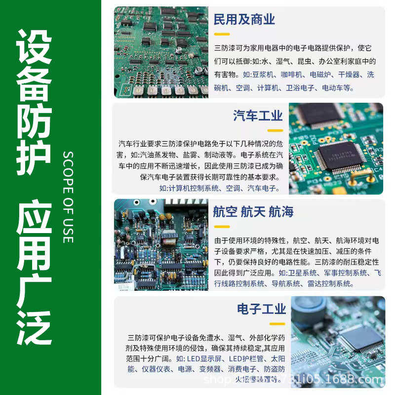 线路板三防漆防水防潮绝缘披覆胶 快干透明PCB电子主板保护三防胶 - 图1