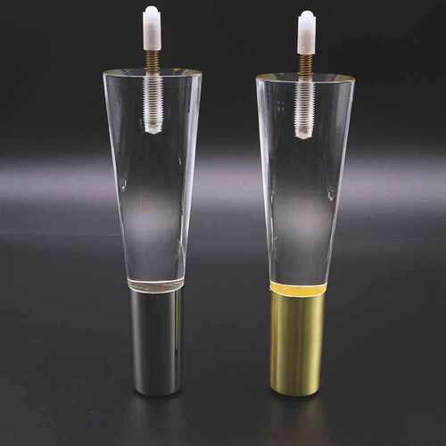 现代橱柜水晶五金家具桌腿沙发腿风格亚克力脚脚家具透明 - 图3