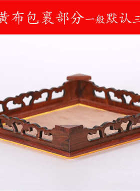 红木雕古董玻璃罩子佛像玻璃罩宝笼摆件底座红酸枝展示防尘罩定制