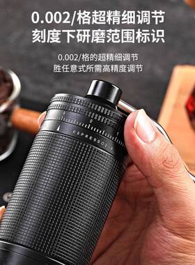 跨境手摇磨豆机钢芯意式不锈钢咖啡研磨器便携手磨咖啡机七星爆款