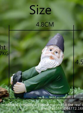 人物树脂工艺品摆件欧式跨境微景观场景布景装饰品小矮人田园风格