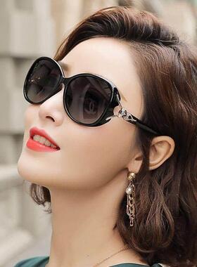 太阳眼镜女高级感ins防晒紫外线 线茶色太阳眼镜适合小脸开 车偏