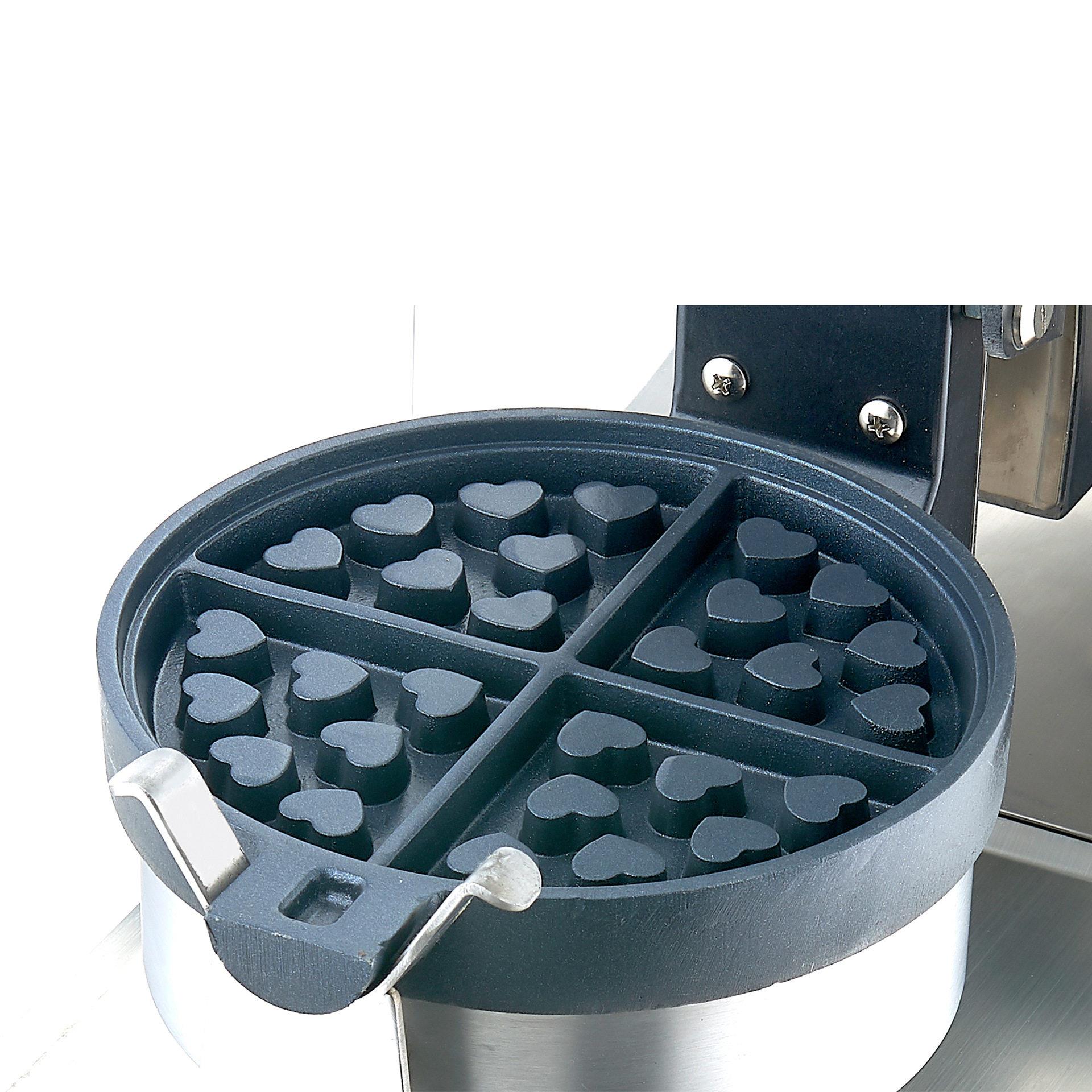 Guangzhou Shoufei Mechanical Edition Commercial Electric Baking Pan Belgian Waffle Oven Inside the fan-shaped fan is a loving pancake machine equipment