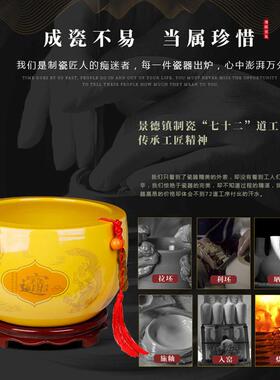 聚宝盆摆件招财聚店财陶瓷家用存钱罐陶缸瓷米八方来财铺DWHJBP开